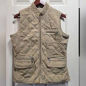Eddie Bauer Quilted Vest in Tan